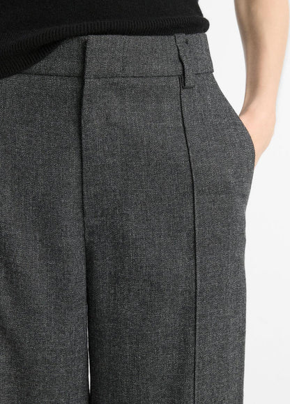 VINCE Great Value - Italian Jaspe Pintuck High-Waist Wide-Leg Pant in Wide Leg