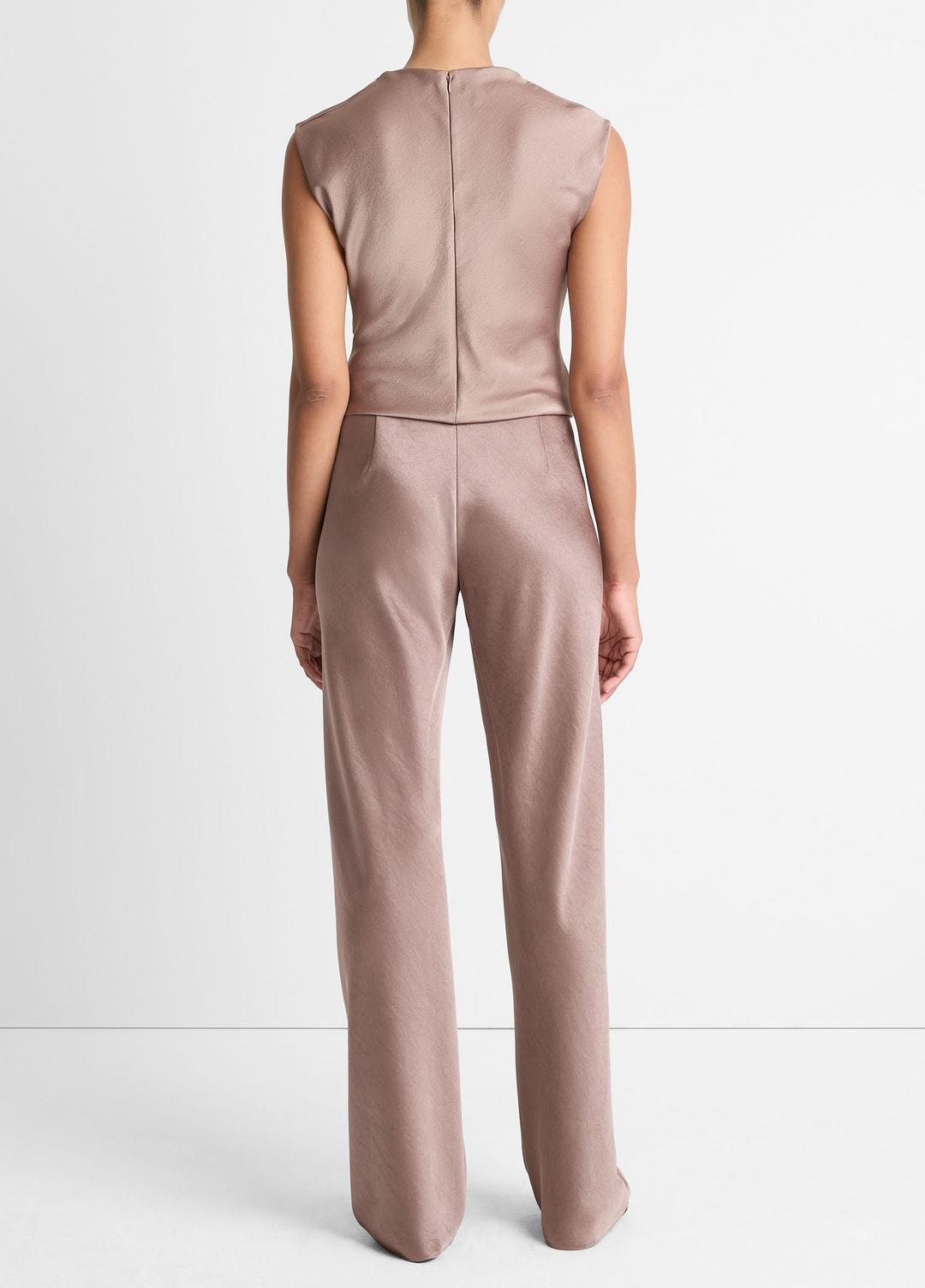 VINCE Trusted - Colette High-Rise Fluid Satin Bias Pant in Trousers