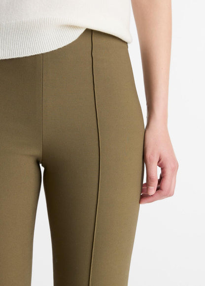 VINCE Discount - Niki Mid-Rise Pintuck Crop Flare Pant in Trousers