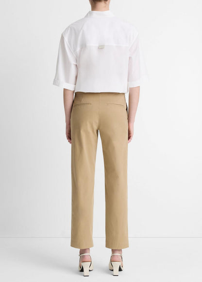 VINCE Customer Favorite - Avery Mid-Rise Italian Stretch-Cotton Chino Pant in Trousers