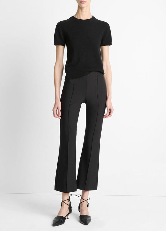 VINCE Best Price - Niki Mid-Rise Pintuck Crop Flare Pant in Trousers