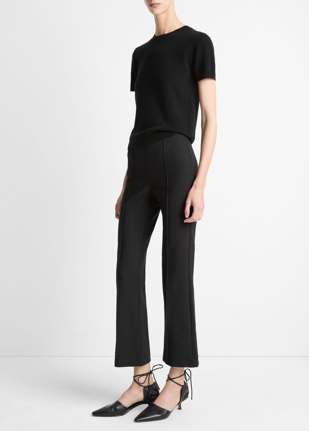 VINCE Best Price - Niki Mid-Rise Pintuck Crop Flare Pant in Trousers