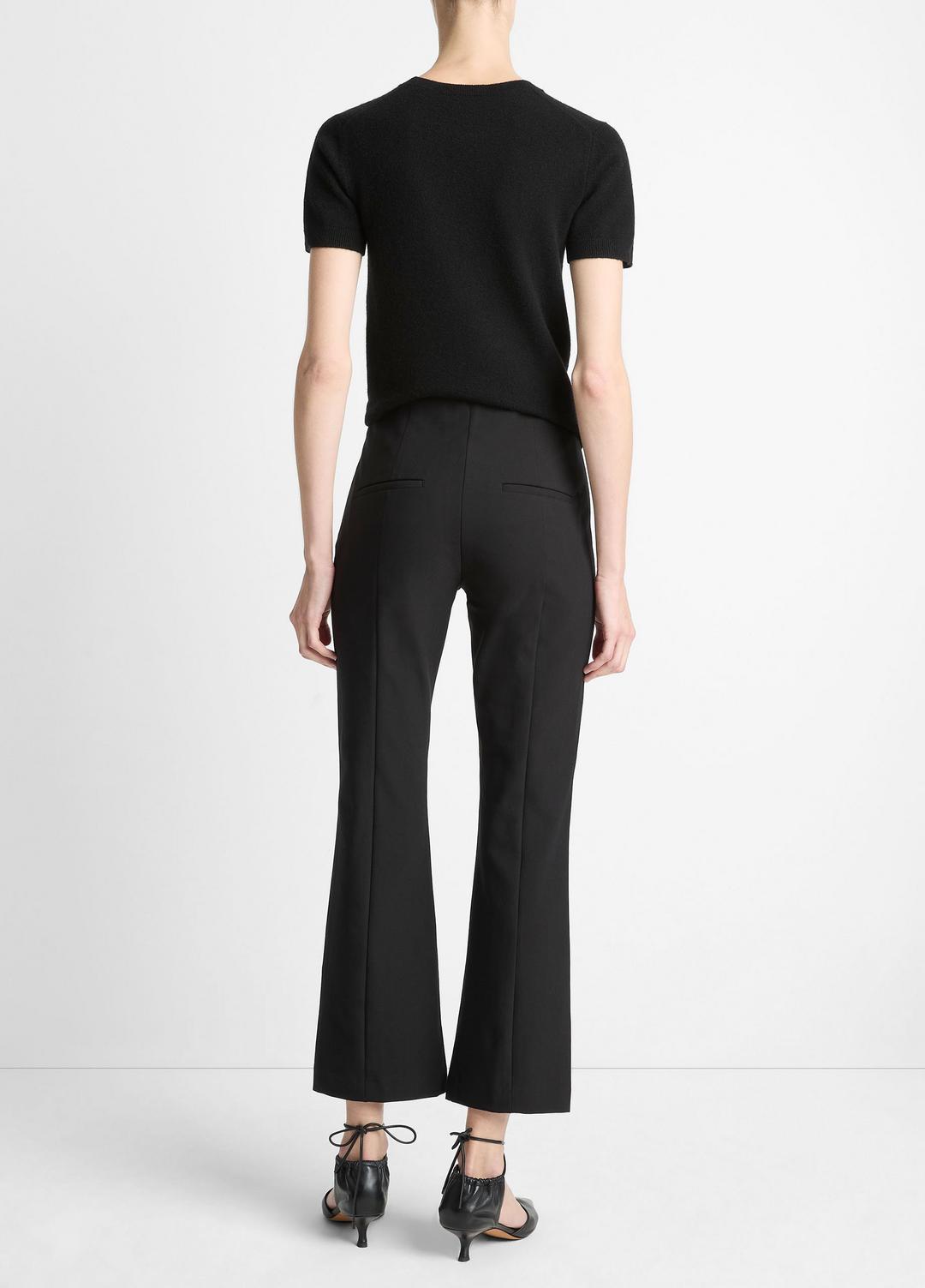 VINCE Best Price - Niki Mid-Rise Pintuck Crop Flare Pant in Trousers