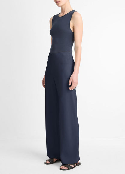 VINCE New - Colette High-Rise Crepe Bias Pant in Trousers