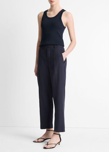 VINCE Best Seller - Grace Mid-Rise Linen-Blend Pull-On Pant in Trousers