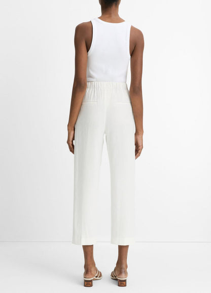 VINCE Great Value - Grace Mid-Rise Linen-Blend Pull-On Pant in Trousers