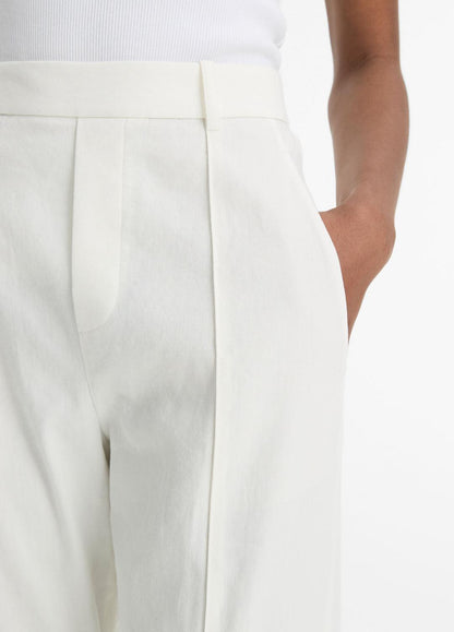 VINCE Great Value - Grace Mid-Rise Linen-Blend Pull-On Pant in Trousers