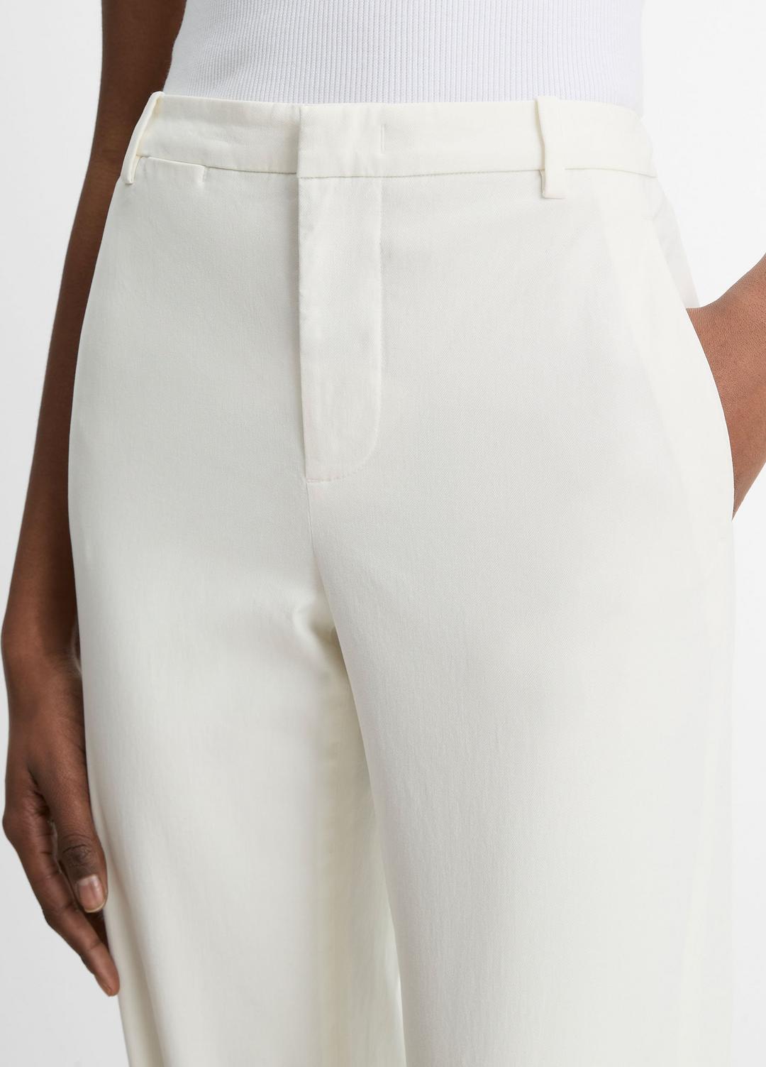 VINCE Special Offer - Avery Mid-Rise Italian Stretch-Cotton Chino Pant in Trousers