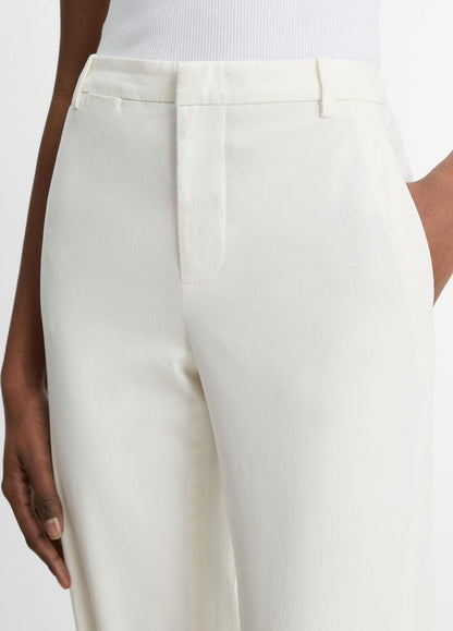 VINCE Special Offer - Avery Mid-Rise Italian Stretch-Cotton Chino Pant in Trousers