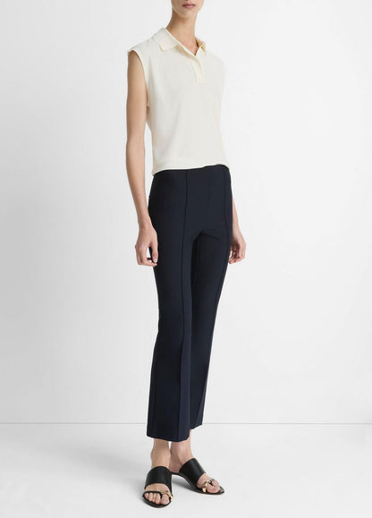 VINCE Value - Niki Mid-Rise Pintuck Crop Flare Pant in Pants