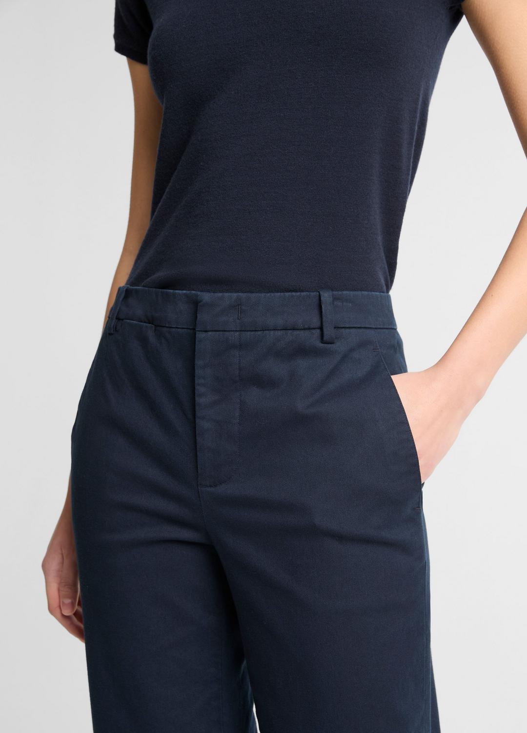 VINCE Featured - Avery Mid-Rise Italian Stretch-Cotton Chino Pant in Trousers