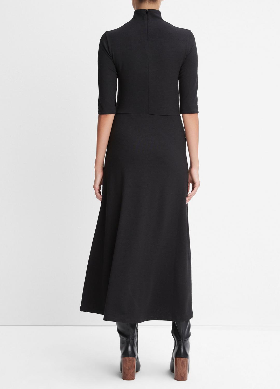VINCE Sale - Elbow-Sleeve Turtleneck Dress in Dresses