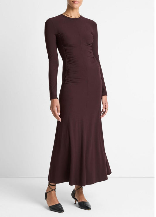VINCE Deals - Ruched-Seam Long-Sleeve Dress in Dresses