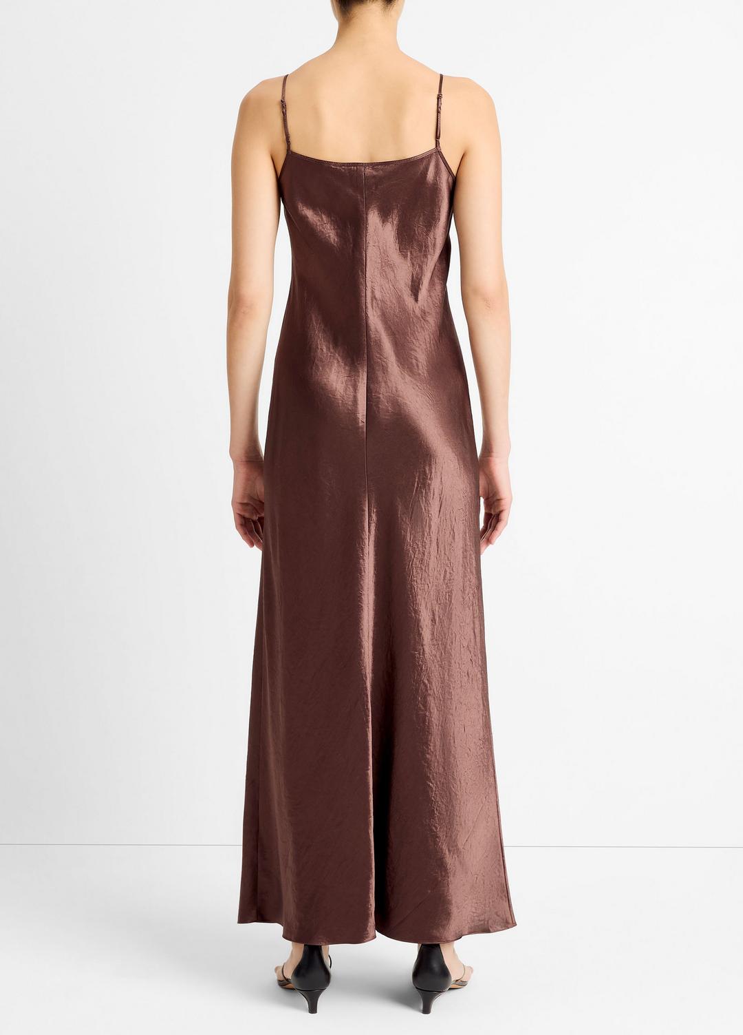 VINCE Great Value - Satin Bias Maxi Slip Dress in Dresses