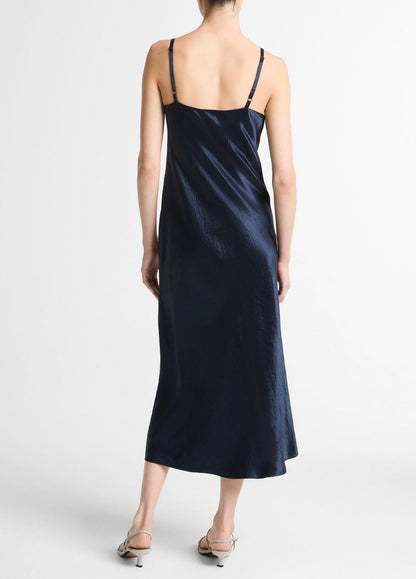 VINCE Best Price - Satin V-Neck Slip Dress in Dresses