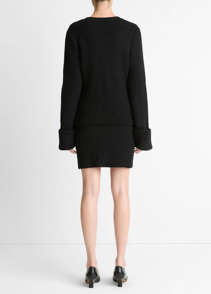 VINCE Deals - Double-Face Wool & Cashmere-Blend Mini Skirt in Skirts