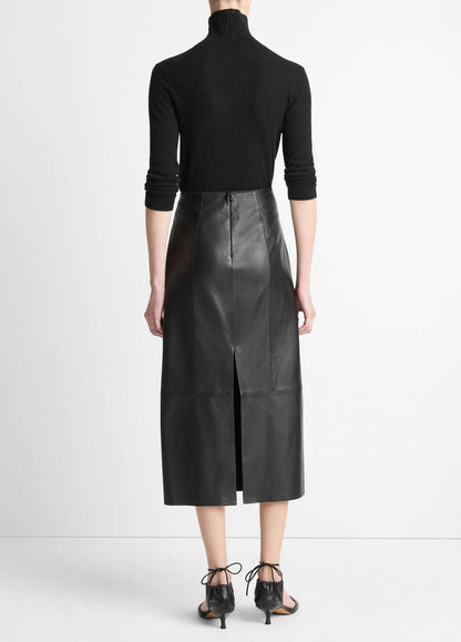 VINCE Exclusive - Leather Straight Skirt in Skirts