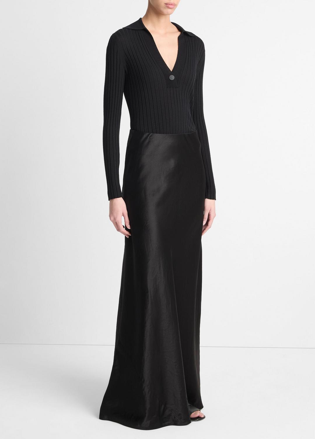 VINCE Best Seller - Satin Maxi Skirt in Skirts