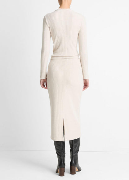 VINCE Value - Cozy Rib Midi Skirt in Skirts