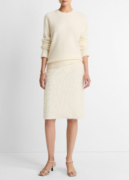 VINCE Customer Favorite - Feathery-Fringe Knee Skirt in Skirts