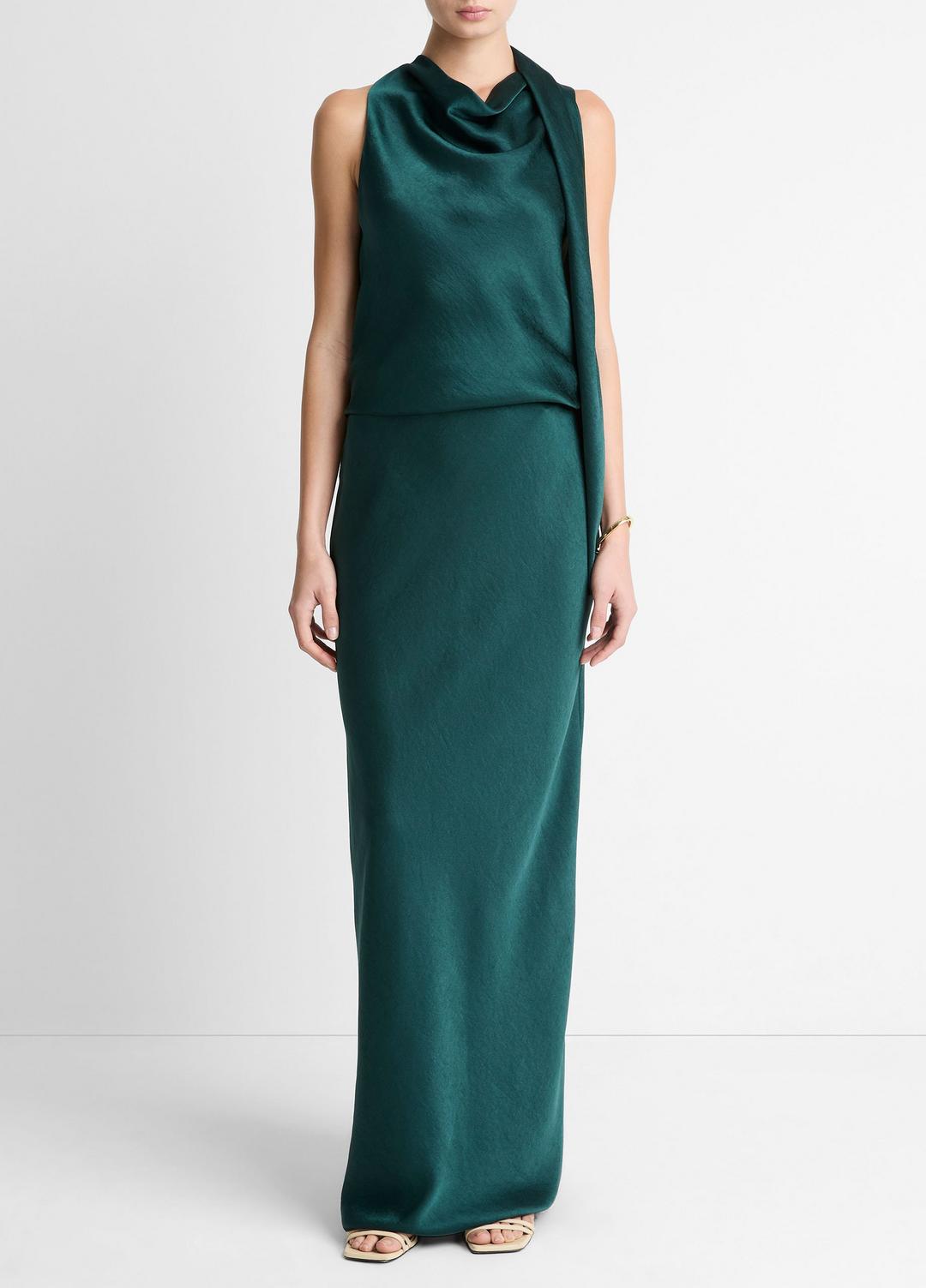 VINCE New - Satin Bias Column Skirt in Skirts