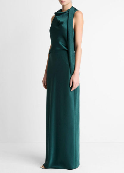 VINCE New - Satin Bias Column Skirt in Skirts