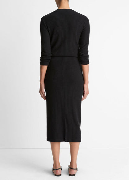 VINCE Featured - Cozy Rib Midi Skirt in Skirts