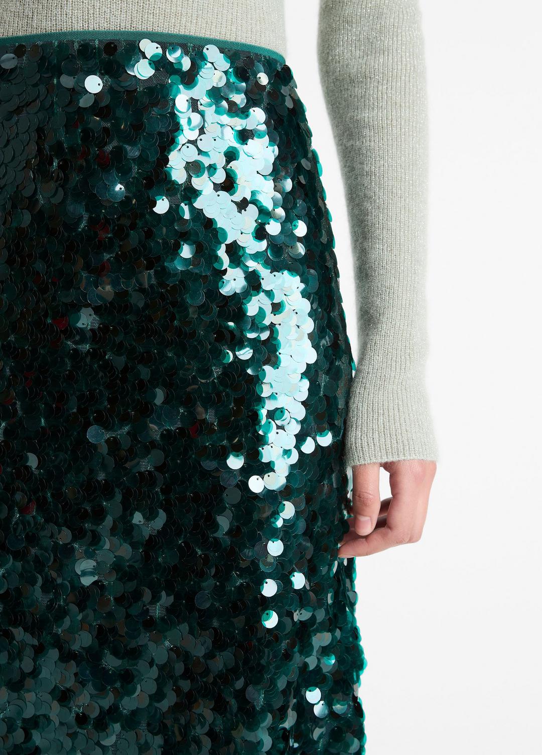 VINCE New - Paillette Bias Skirt in Skirts
