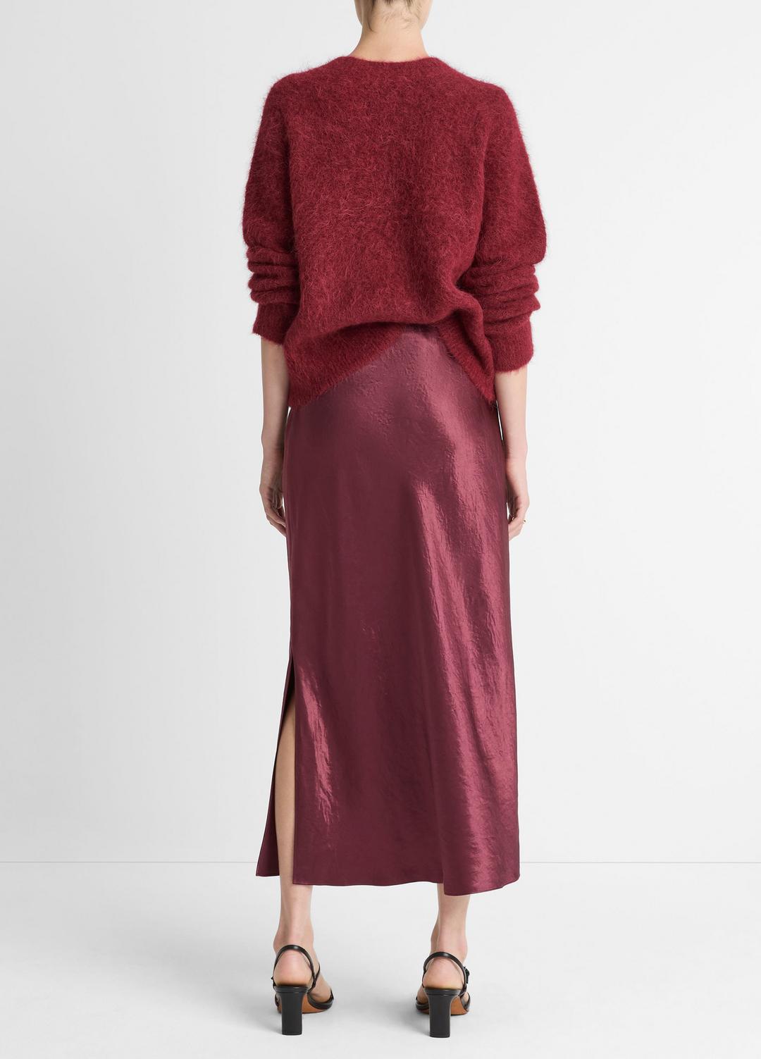 VINCE New - Satin Side-Slit Slip Skirt in Skirts