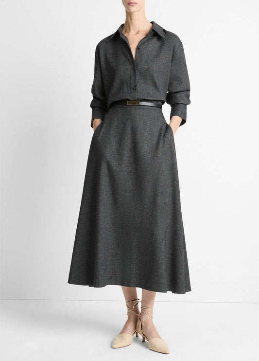 VINCE Customer Favorite - Italian Jaspe Full Skirt in Skirts