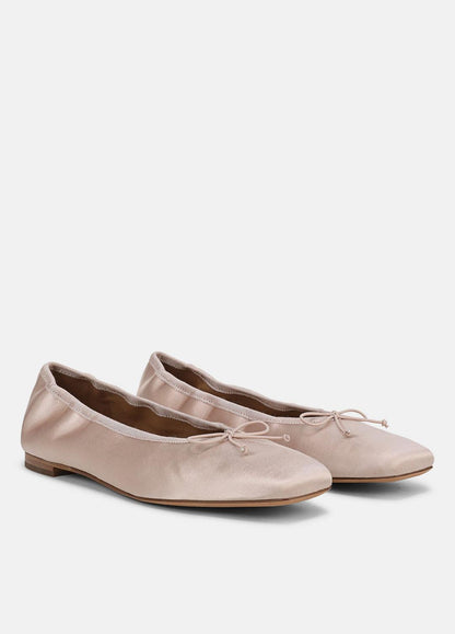 VINCE Recommended - Darla Satin Ballet Flat in Loafers & Flats