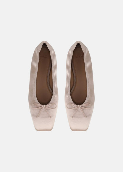 VINCE Recommended - Darla Satin Ballet Flat in Loafers & Flats