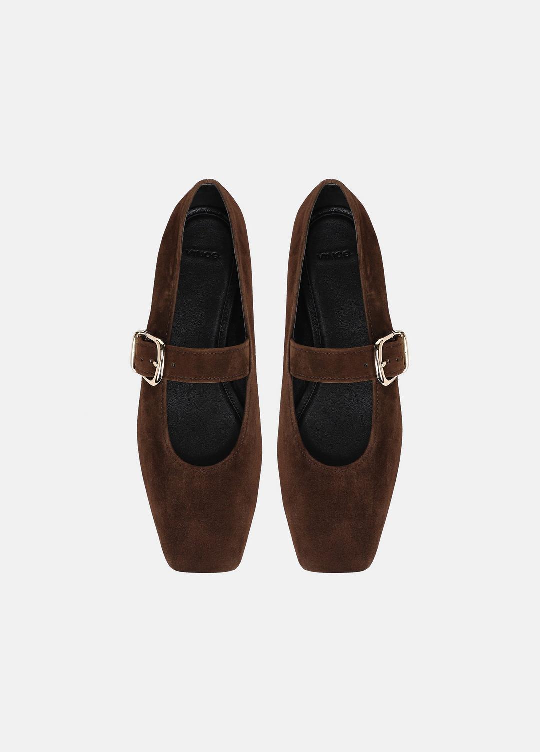 VINCE Top Pick - Daniela Suede Mary Jane Flat in Loafers & Flats