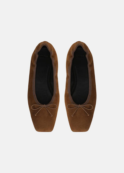 VINCE Recommended - Darla Suede Ballet Flat in Loafers & Flats