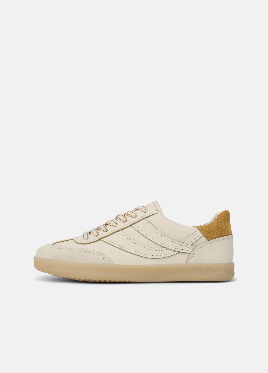 VINCE Premium - Oasis Contrast-Edge Leather & Suede Sneaker in Sneakers