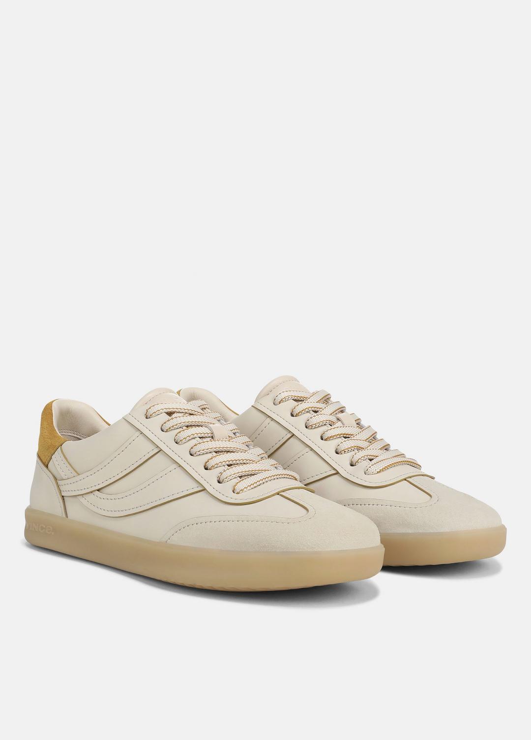 VINCE Premium - Oasis Contrast-Edge Leather & Suede Sneaker in Sneakers