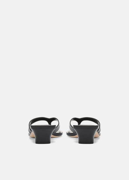 VINCE Best Price - San Juan Leather Heeled Thong Sandal in Heels
