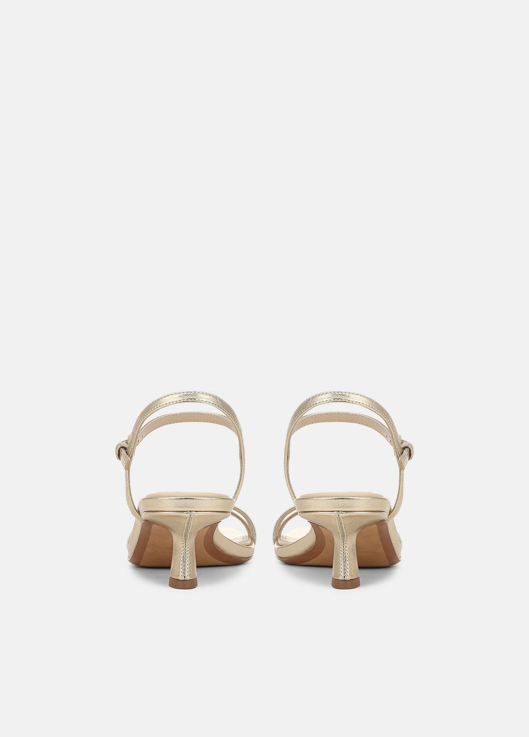 VINCE Deals - Tilda Metallic Leather Heeled Sandal in Heels