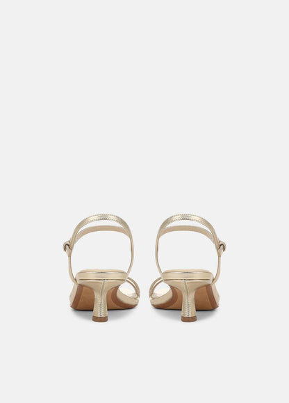 VINCE Deals - Tilda Metallic Leather Heeled Sandal in Heels