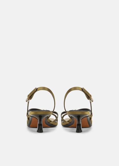 VINCE Special Offer - Tali Satin Slingback Sandal in Heels