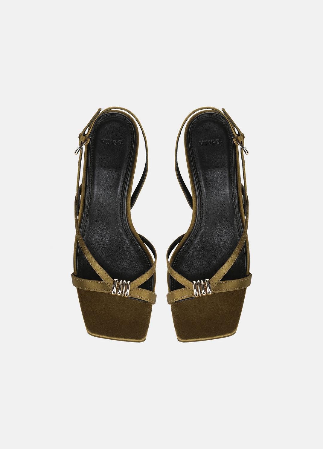 VINCE Special Offer - Tali Satin Slingback Sandal in Heels
