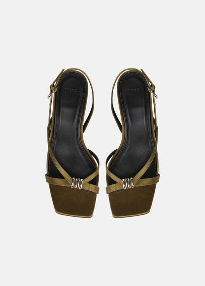 VINCE Special Offer - Tali Satin Slingback Sandal in Heels