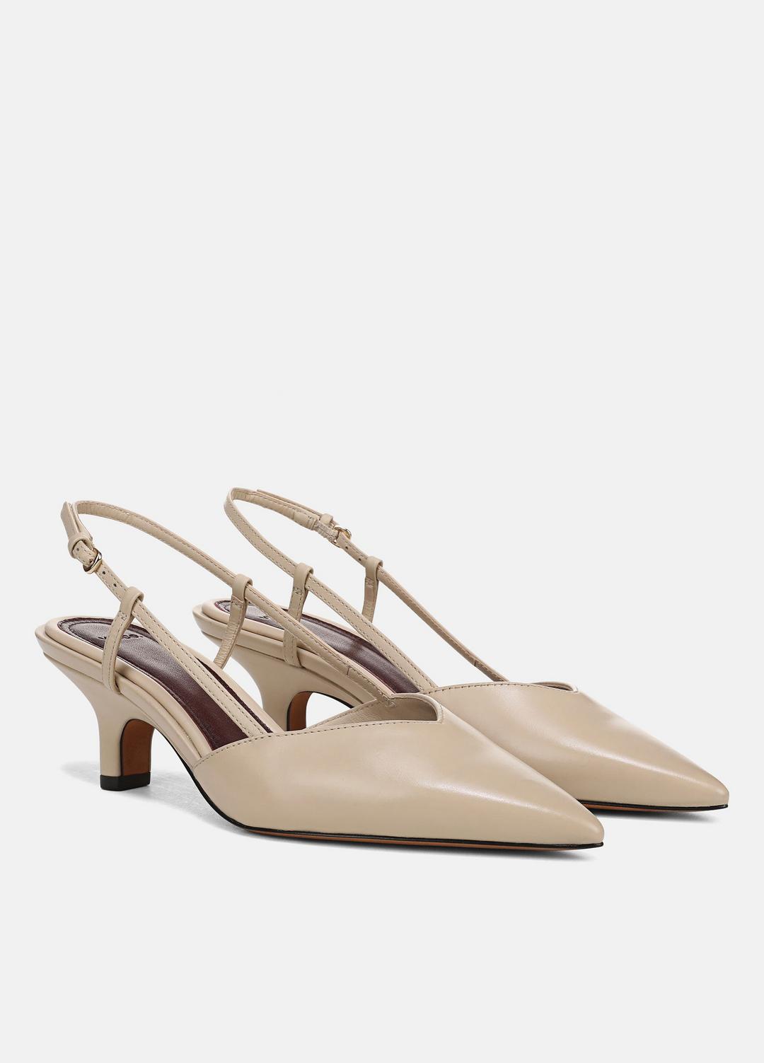 VINCE Hot Sale - Levvy Leather Slingback Heel in Heels