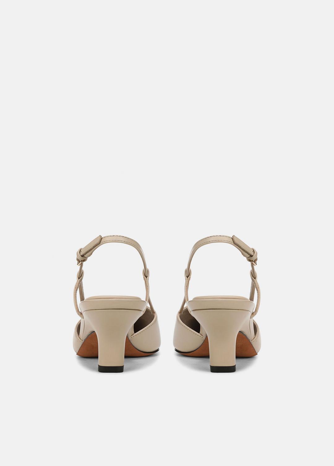VINCE Hot Sale - Levvy Leather Slingback Heel in Heels