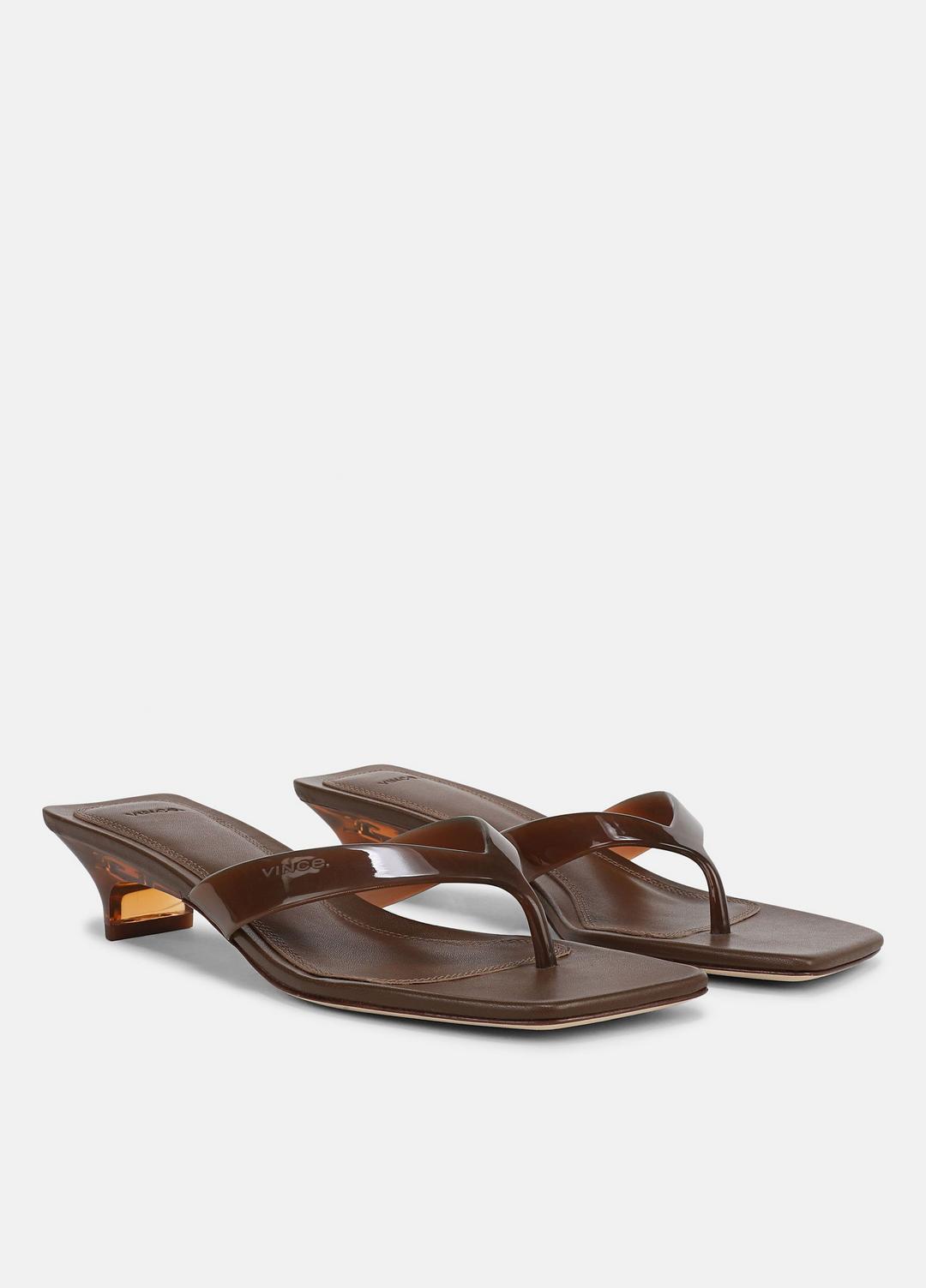 VINCE Latest - San Juan Jelly Heeled Thong Sandal in Sandals