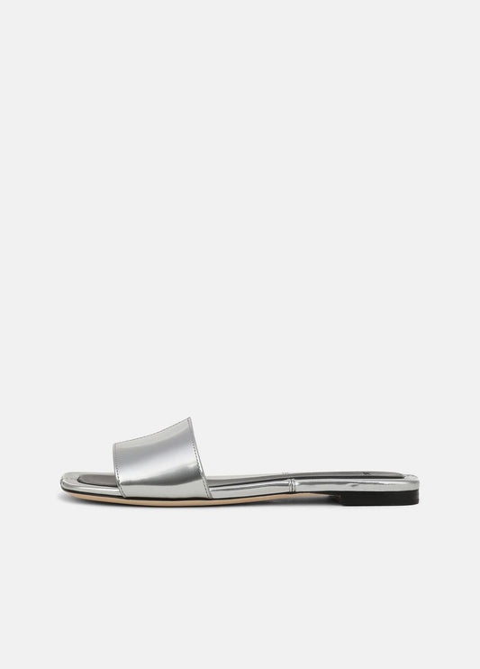 VINCE Latest - Valeria Metallic Leather Slide Sandal in Sandals
