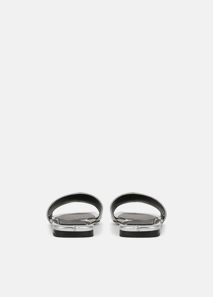 VINCE Latest - Valeria Metallic Leather Slide Sandal in Sandals