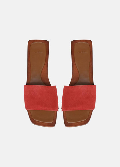 VINCE Quality - Barbara Leather Slide Sandal in Sandals