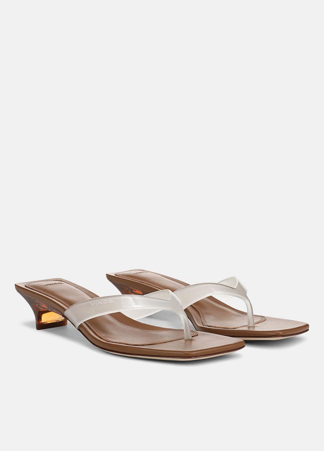 VINCE Great Value - San Juan Jelly Heeled Thong Sandal in Sandals