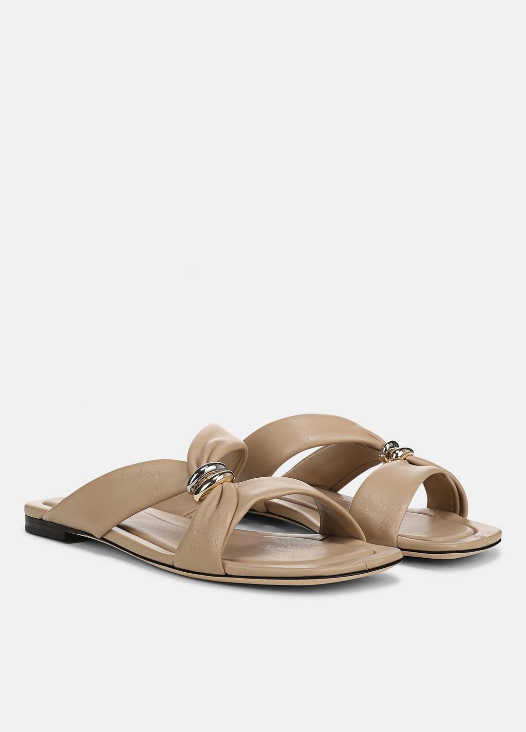 VINCE Premium - Vilma Leather Slide Sandal in Sandals